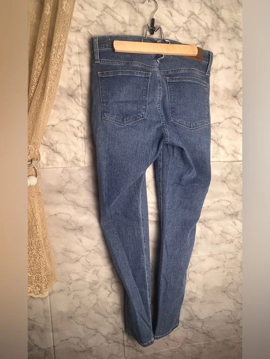 Madewell 10" High Rise Skinny 28P Button Fly Perfect Everyday Skinny Medium Blue - Picture 3 of 10